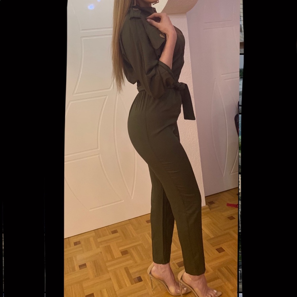 DO + BE Army Green Jumpsuit